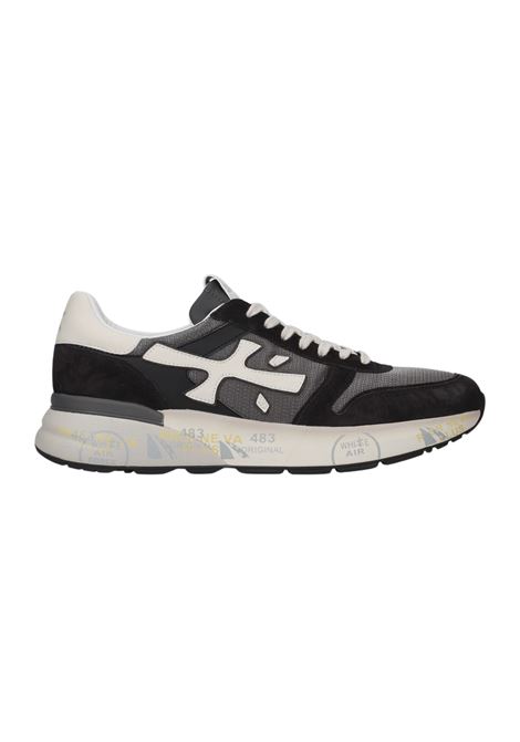 Sneakers Premiata Mick 8085 in pelle scamosciata e nylon nero/grigio scuro PREMIATA | Scarpe | MICK VAR8085
